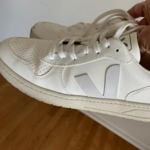 Veja Off-White Leather Sneakers